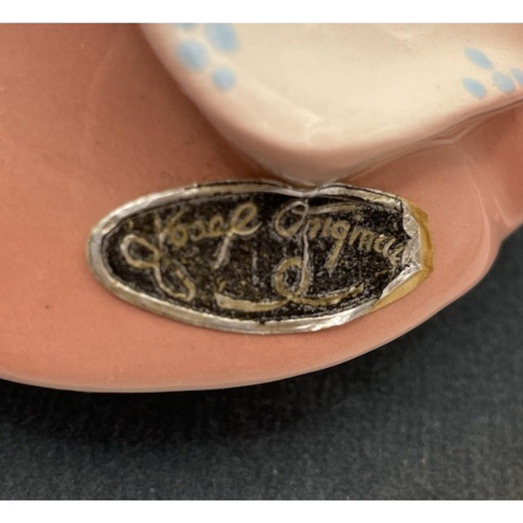 Rare Vintage Signed Josef Originals International Irish Girl With Gold Accents - Picture 8 of 12